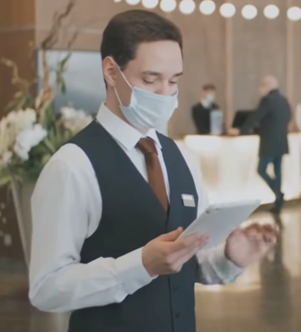 Bellboy and concierge uniforms for hotel staff
